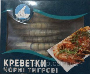 Креветки Чорні Тигрові 16-20 з головою 1045251180 фото